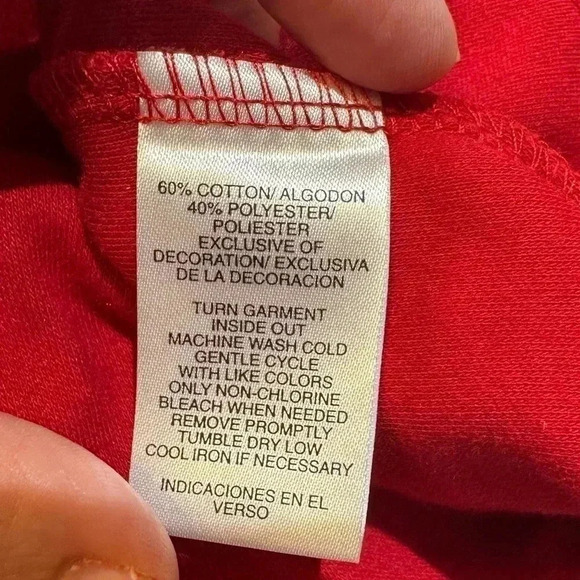 Mercer Street Studio Christmas Cat Trio Red Long Sleeve Size S - Picture 7 of 7